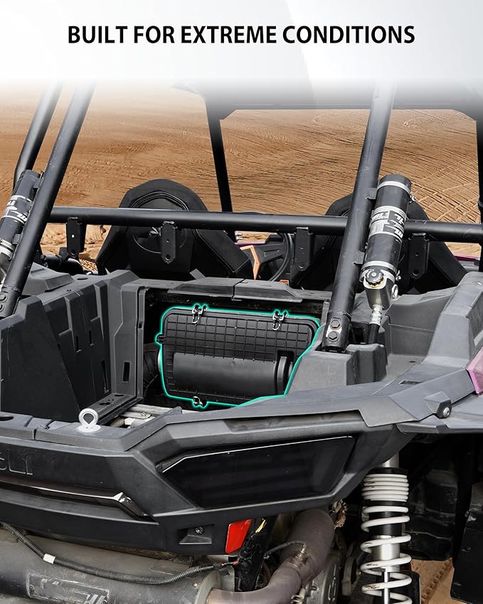 Airbox Cover Assembly for Polaris RZR XP 1000 / RZR XP Turbo 2014-2023 Accessories, Heavy-Duty Air Filter Protector Cover with Dust-Proof Seal and Buckles, Replace #1240748