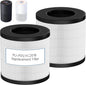 PU-P05/AC201B Replacement Filter Compatible with FULMINARE PU-P05 and Purivortex AC201B Air Purifiers, H13 True HEPA Air Filter for Home Pets Dander Dust Smoke Pollen 2pack