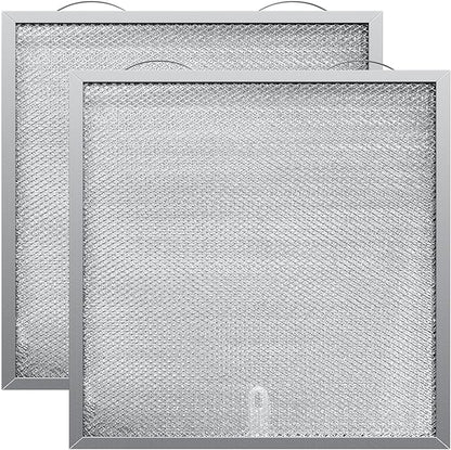 WA6500 QT20000 BPQTF B-roan Stove Hood Vent Filter 11.25"x11.25"x0.38" Aluminum Mesh Charcoal Combo Grease & Carbon Freshens Kitchen Air