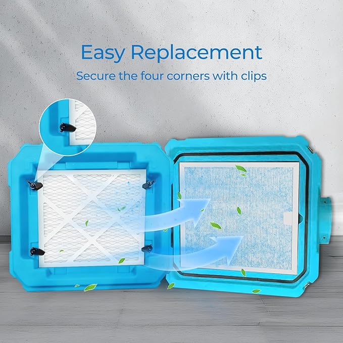 Vilaso 10 Pack MERV 10 Replacement Pre-Filter Compatible with AlorAir CleanShield HEPA 550 & Abestorm HEPA 550 Air Scrubber, 13.7" x 14.8" x 0.8", Extends HEPA Filter Life