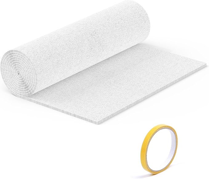6 Packs Air Vent Filter 12x46inch Electrostatic Filter Media with Adhesive Tape for Air Vent, Air Conditioner, HVAC, Registers and Grilles, totall 12x276inch