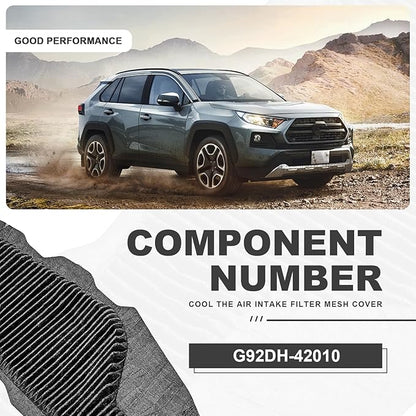 2Pcs HV Battery Cooling Air Intake Filter Screen #G92DH-42010 Engine Cabin Air Filter Compatible with 2019-2024 Toyota RAV4 Hybrid Venza Prime