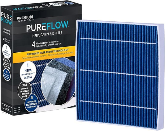 PureFlow HEPA Cabin Air Filter PC9958HX | Fits 2019-2024 Chevrolet Silverado 6500 HD, Silverado 5500 HD, Silverado 4500 HD, 2019-2024 International CV515, Recirculation