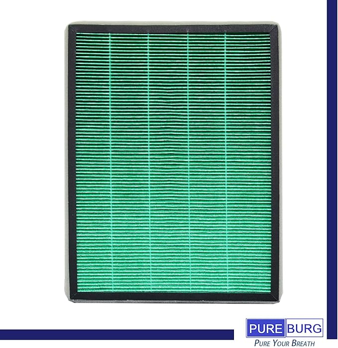 PUREBURG Replacement Filter Set Compatible with RabbitAir BioGS 2.0 Ultra Quiet Model SPA-550A & SPA-625A Air Purifiers,2-Pack H13 True HEPA + Activated Carbon Filter