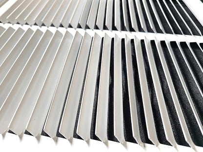 [2 Pack] Fits 24x6 Duct Opening | Steel Return Air Grille by Handua | Vent Cover Grill for Sidewall and Ceiling | White | HVAC Cold Air Intake Grille | Outer Dimensions: 25.75"W X 7.75"