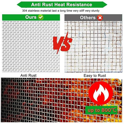 20mesh Stainless Steel Mesh Screen, 15.7"x78.7"(40x200cm) Metal Mesh Screen, 1mm Hole Woven Wire Mesh, No Rust and Easy to Cut for Air Vent, Window Screen, Cage, Filter Mesh DIY Projects