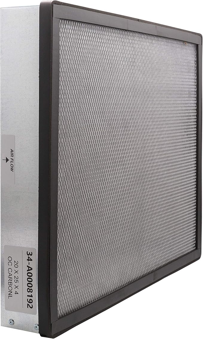 Pollution Control Unit (PCU) Odor Control Filter. 100% Carbon Includes perimeter gasket (20" x 25" x 4")