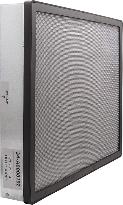 Pollution Control Unit (PCU) Odor Control Filter. 100% Carbon Includes perimeter gasket (20" x 25" x 4")