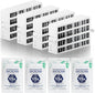 W10311524 AIR1 Refrigerator Air Filter Cartridge Replacement for Whirlpool Kenmore Refrigerator Compatible with Fresh Flow Refrigerator Air Filter, White, 4 Pack by Funmit