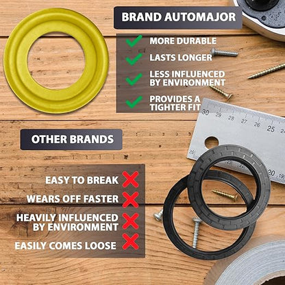 15 Pcs Oil Drain Plug Rubber Coated Stainless Steel Gasket - 9mm Replacement for Mercury-Mercruiser Gear Case Drain Plug OEM 26-830749 Fits for 1984-2012 by AUTOMAJOR
