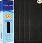 Filter Bros Carbon Filter C 4Pack Replacement Fits GermGuardian FLT28CB4 AC5250PT