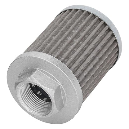 Qiilu Suction Strainer Filter - Stainless Steel Oil Filter for Hydraulic Systems,Works with Car Engines and Generators - and Pollutants Removal