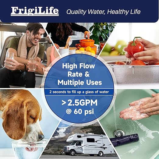 WFS5300A Under Sink Water Filter System, 3 Years, 22000 Gallons, Under Counter Direct Connect Kitchen Faucet, Reduces PFAS, PFOA/PFOS, Lead, Chlorine, Bad Taste & Odor, NSF/ANSI 42 Certified