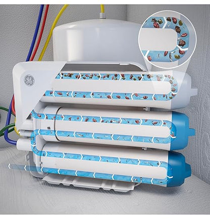 GE Membrane Filter Compatible with Select GE Under Sink Filtration Systems Including GXRQ18NBN, GNRQ18NBN, GXRV40TBN, Replace Every 12 Months, FQ18MN