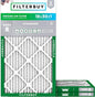Filterbuy 18x30x1 Air Filter MERV 8 Essential Dust & Allergy Defense (3-Pack), Electrostatic Pleated HVAC AC Furnace Filters Replacement, Made in USA (Actual Size: 17.75 x 29.75 x 0.75)