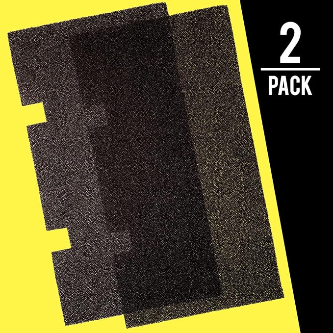 Mission Automotive RV AC Filter Replacement Pads - Washable PPI Foam & Reusable Air Filter - Compatible with Dometic Duo Therm 3313107.103 & 3105012.003 & RV Essentials - 14 x 7.5 In, Pack of 2