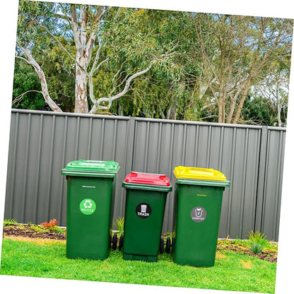 9pcs Trash Can Stickers for Waste Sorting Self-Adhesive Garbage Classification Labels for Recycling