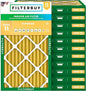 Filterbuy 12x24x2 Air Filter MERV 11 Superior Pet & Allergy Defense (12-Pack), Electrostatic Pleated HVAC AC Furnace Filters Replacement, Made in USA (Actual Size: 11.38 x 23.38 x 1.75)