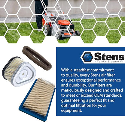 Stens Air Filter 100-222 Compatible with Tecumseh ECV100, LEV90, LEV100, LEV115, OVRM60 and TC300 33342, 63087A, 35066, 740019B, 740095