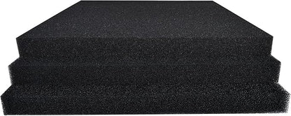 Hipanda 2 Pack Aquarium Bio Filter Sponge Pad 20"x20"x1.5",30PPI, Bio Filter Media Foam Pad Sponges, Cut-to-Size Open Cell Foam Sheet for Fish Tank