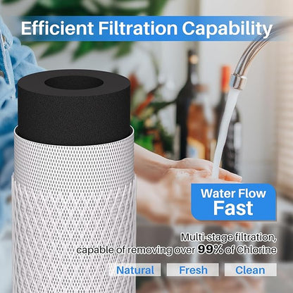 ICEPURE 1 Micron 20" x 2.5" Whole House CTO Carbon Sediment Water Filter Cartridge, 20-inch Sediment Pre-Filtration Compatible with C1-20, EP-20, HX-CB-25-2010, F3WCB32, 2PACK