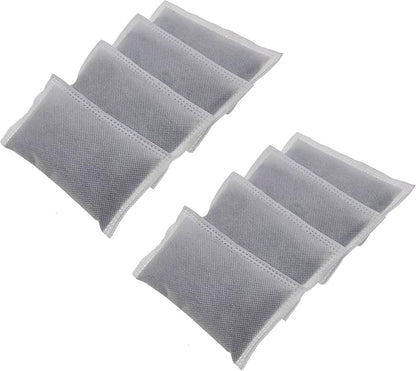 8 Pack Activated Charcoal Odor Absorbing Filter Refill Deodorizer Compatible with iTouchless Trash Cans 8 Gallon and Larger (Large)