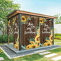 Summer Outdoor Curtains for Patio Sunflowers Eucalyptus Leaves Wood Waterproof Outside Curtains with Grommet Top Weatherproof Curtain for Cabana Pergola Gazebo, 2 Pack, 54" W x 108" L