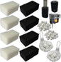 4 Set of Upgraded Three-Stage Filtration Tank Filter Maintenance Kit, Replacement for AquaClear 30/150 30-Gallon Aquarium