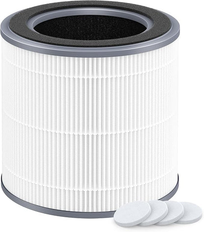 1 Pack Replacement Filter Compatible with Hynik Alviera HH001 Air Cleaner Purifier,3 Stages Filtration of Premium Filter, Activated Carbon and pre-Filter with Extra 4 Pieces Aroma Pads