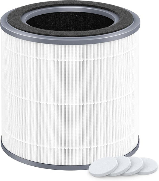 1 Pack Replacement Filter Compatible with Hynik Alviera HH001 Air Cleaner Purifier,3 Stages Filtration of Premium Filter, Activated Carbon and pre-Filter with Extra 4 Pieces Aroma Pads