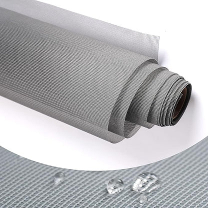 High Density dustproof and Pollen Proof net Window Screen mesh roll Used to Replace Screen Windows and Doors (Grey high-Density mesh,787''×37''(2000×95cm)