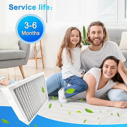8-Pack 14x 17.5 x 1.75 MERV 13 Dehumidifier Replacement Filter, Compatible with Santa Fe Advance90, Advance120, Advance100, Ultra98H,Honey-Well DR90 & DR120 Dehumidifiers，Easy to Install