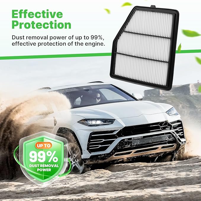 Engine+Cabin Air Filters Fit for 2019 2020 2021 2022 2023 2024 2025 2026 Nissan Altima 2.5L ONLY Engine Air Filter for My Car Replacement Accessories 272775NA1A CA12551