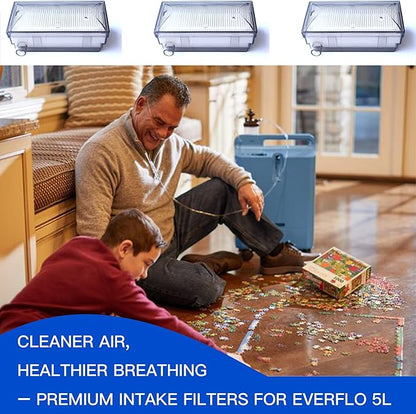 O2 Concentrator Intake Filter, 3-Pack Replacement Intake Filter for EF, O2 Replacement Accessories