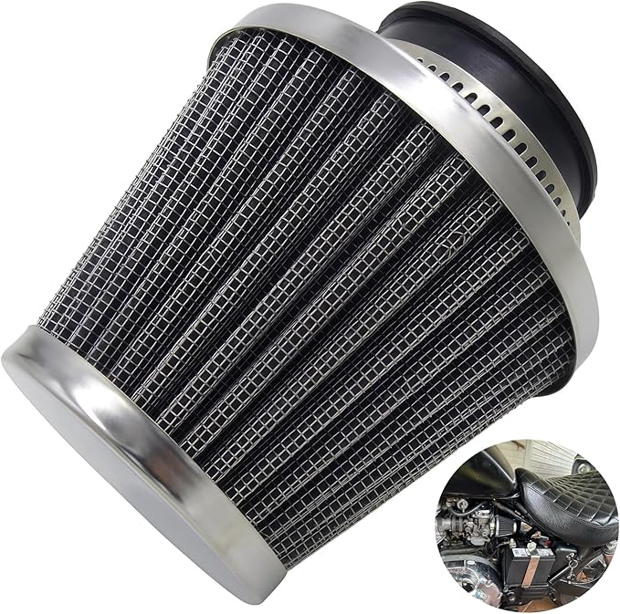 Semimo 35mm Air Filter – OEM Replacement Universal Cone Cleaner for 50cc–125cc ATV Quad Dirt Pit Bike Go Kart Scooter Moped | High Flow Washable Clamp-On Intake