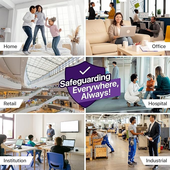 Simply 10x10x1 Air Filter, Merv 13, 6 Pack, For Home AC Furnace & HVAC (Actual Size: 9.75"x9.75"x0.75") DUST, Pet, & Allergy Control