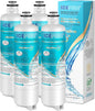 ICEPURE Alkaline BORPLFTR50 Refrigerator Water Filter Replacement for Bosch Ultra Clarity Pro 11032531, 12033030, BORPLFTR55, 12028325, 11025825, B36CT80SNS, WFC100MF, WFS200MF, Enhances PH, 4Pack