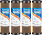 1 Micron 2.5" x 10" Whole House CTO Carbon Water Filter Cartridge Replacement for Under Sink Water Filter System, Dupont WFPFC8002, WFPFC9001, FXWTC, SCWH-5, WHEF-WHWC, WHCF-WHWC, AMZN-SCWH-5, 4Pack