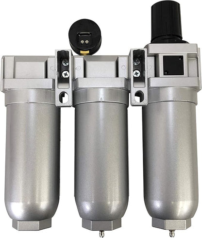 1" COMPRESSED AIR PARTICULATE FILTER WATER TRAP/PRESSURE REGULATOR/DESICCANT AIR DRYER/COALESCING FILTER FOR COMPRESSED AIR SYSTEMS GREAT FOR PLASMA CUTTER
