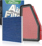 HEPA Cabin Air Filter and Engine Air Filter Fit for Cherokee 2019-2020 L4 2.4L, Cherokee 2019-2020 V6 3.2L Replacement CF12307 68245310AA (Not Fit for Grand Cherokee) Accessories