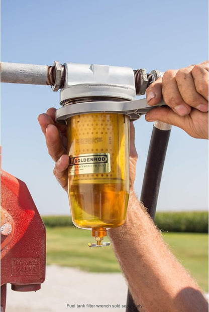 Dutton-Lainson Company - GOLDENROD 496 Water Block Filter - See-Through Alcohol-Resistant Polymer Bowl Fuel Tank Filter with Durable Zinc Die-Cast 1" NPT Top Cap - Fuel Water Absorbing Separator
