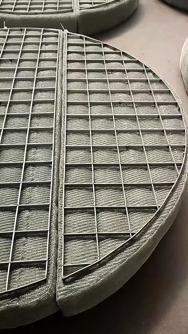 Industrial Demister Pad, Stainless Steel Mesh Mist Eliminator for Scrubbers, Distillation Towers, Chemical Processing & Air Pollution Control (Custom Sizes & Materials)