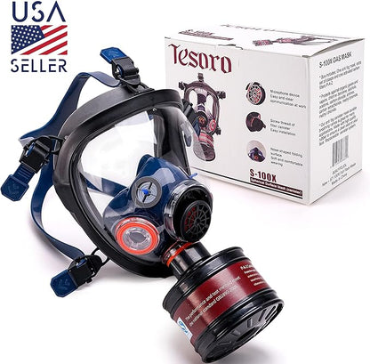 Tesoro P-A-2 Activated Carbon Cartridge Organic Vapors RD40 40mm Gas Mask Replacement Filter Canister - 5 Years Shelf Life
