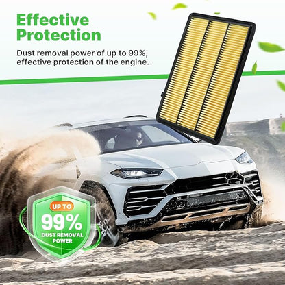 Engine+Cabin Air Filters Fit for Infiniti QX50 2.0L 2019-2025, Infiniti QX55 2022-2025 Engine Air Filter Replacement Cabin Air Filter Car Accessories# 165465NA1C 272775NA1A
