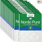 Nordic Pure 18x24x1 (Actual Size: 17 1/2 x 23 1/2 x 3/4) Poly Green MERV 6 AC Furnace Air Filters – Reduces Dust, Pollen, Pet Dander & Allergens – 24-Pack