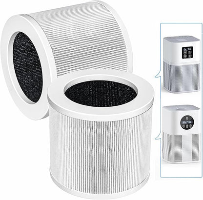 A1 A1W Air P-urifier Filter Replacement Fit for VEWIOR HQSC-50 HQKJ-80, AMEIFU AP01W, KOIOS HQKJ-50 Air Purifi-er, A1 3-in-1 H13 HEPA Air Cleaner Filter, 2 Pack