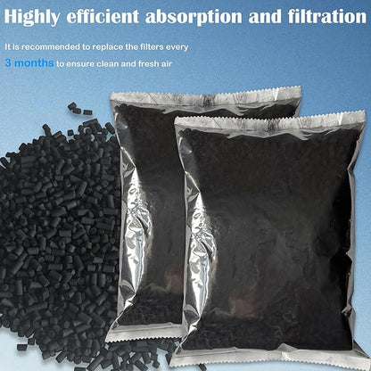1.5 Pounds Odor Absorbing Filter Refill Compatible with FoodCycler Kitchen Waste Composters, Odor Removing Carbon Filter Replacement for Eco 5 FoodCycler Electric Composter