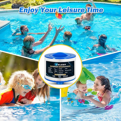 Spa Filter Compatible with 2013+ (Long Thread) Bullfrog/Wellspring 10-2870, Unicel 8CH-951, Pleatco PBF36/PBF36-M, FC9949/FC-9949, SD-01324, SD-01325, Bullfrog 35 Hot Tub Cartridge, 2 Pack