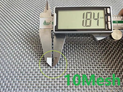 Stainless Steel Mesh 10Mesh with 0.7MM Wire Dia,4Pack 12x8inch(305x203mm) Hard and Heat Resisting Screen Sturdy Metal Mesh Sheets for DIY Projects,Aire Vent,Cage,Garden,Covered,BBQ Net