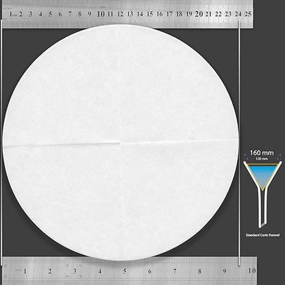 Qualitative Filter Paper 24 cm Quadrant Folded Filter Paper, Qualitative Grade 1 - ZENPORE Medium Flow 240 mm (50 Discs)